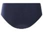 Dunkelblauer Baumwollslip für Damen, Rückansicht.