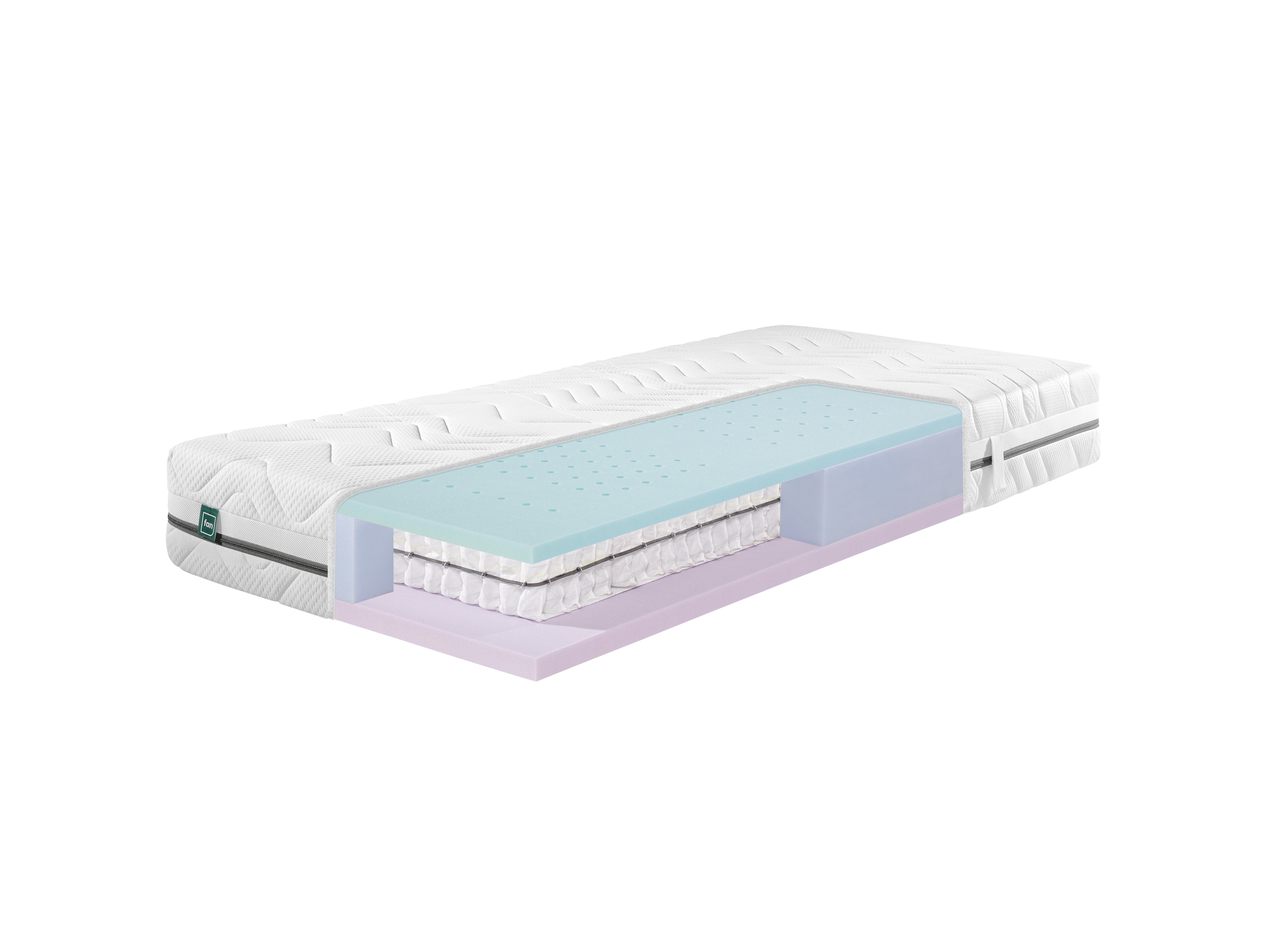 f.a.n. 7-Zonen-Tonnentaschenfederkern-Matratze Flex Side Clima T (90 x 200 cm)""