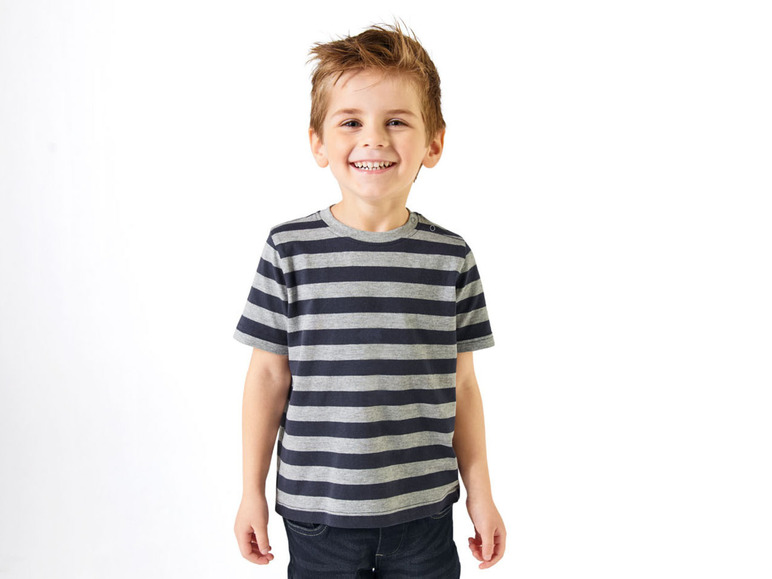 Gehe zu Vollbildansicht: lupilu Kinder Jungen T-Shirts, 4 Stück, aus weicher Single-Jersey-Qualität - Bild 14
