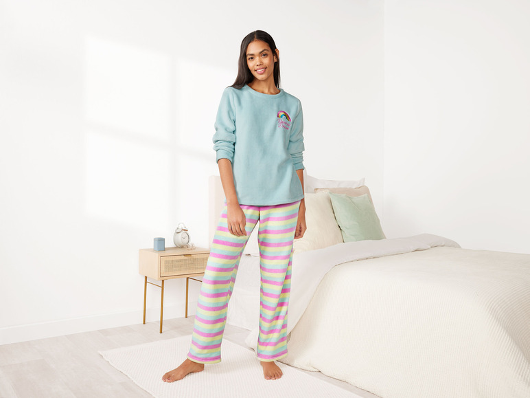 Gehe zu Vollbildansicht: esmara® Damen Pyjama aus weicher, wärmender Plüsch-Qualität - Bild 7