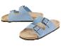 Blaue Wildledersandalen von Natural Walk mit zwei Schnallen.