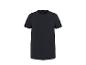 Schwarzes kurzärmeliges Herren-T-Shirt.