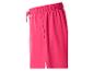 Fuchsiafarbene Sweatshorts mit Kordelzug und Seitentaschen.