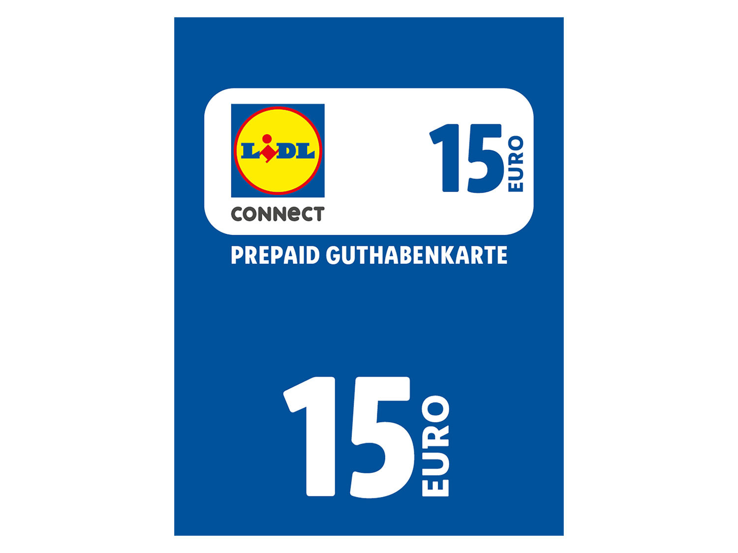 Lidl Connect Guthabenkarte über 15€