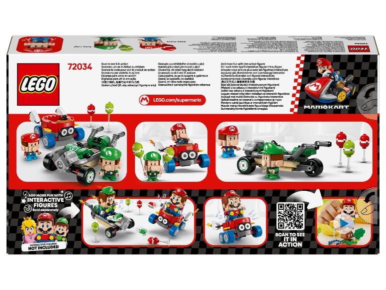 LEGO Super Mario Mario Kart Set mit Mario- und Luigi-Figuren.