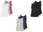 Packs Damen-Tanktops in Weiß, Beige, Braun, Schwarz, Grau und Dunkelblau.