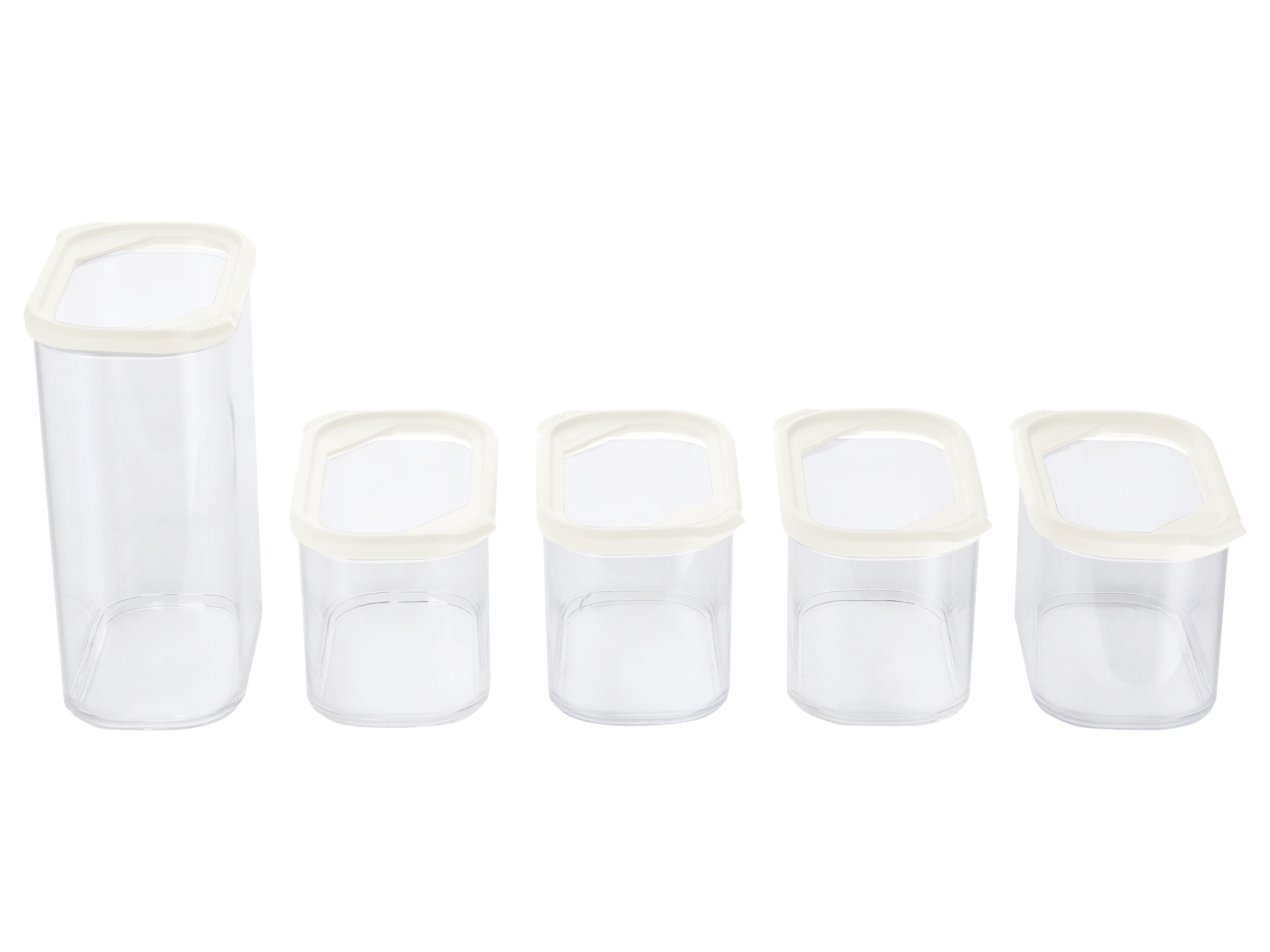 SILVERCREST® Vorratsdosen-Sets 5er (Set 2 Größen/weiß)