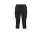Schwarze Sport-Caprihose für Damen, Rückansicht.