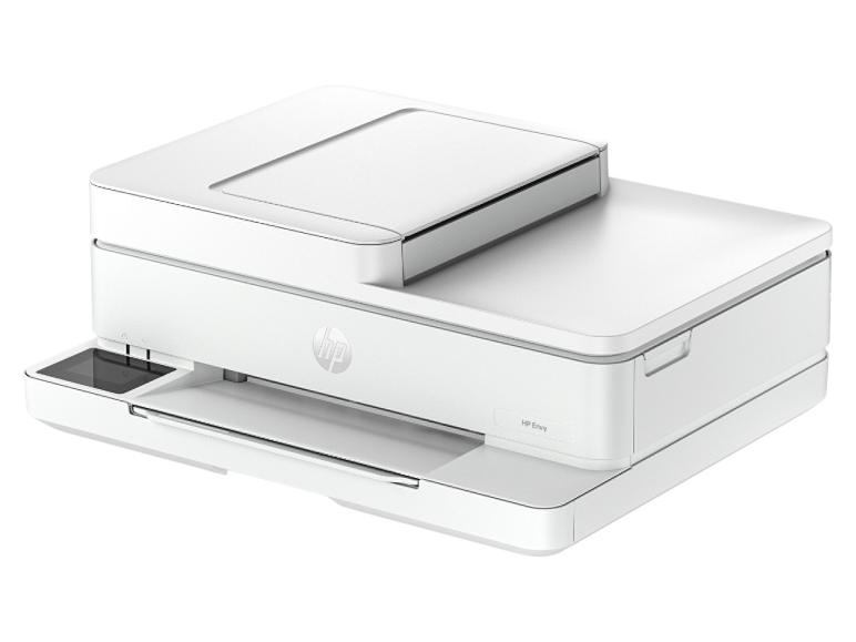 Weißer Multifunktionsdrucker mit Dokumenteneinzug und ausziehbarer Papierablage.