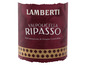 Ein Etikett von einer Flasche Lamberti Valpolicella Ripasso Wein.