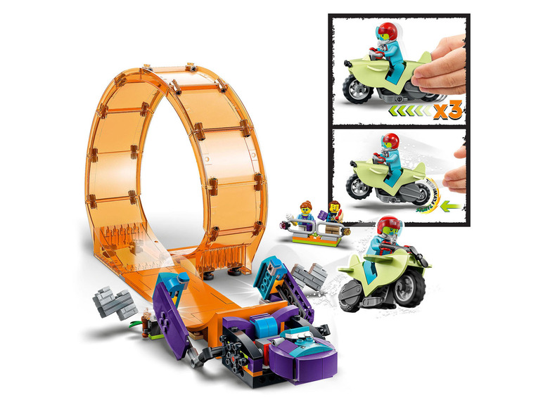 Gehe zu Vollbildansicht: LEGO® City 60338 »Schimpansen-Stuntlooping« - Bild 3