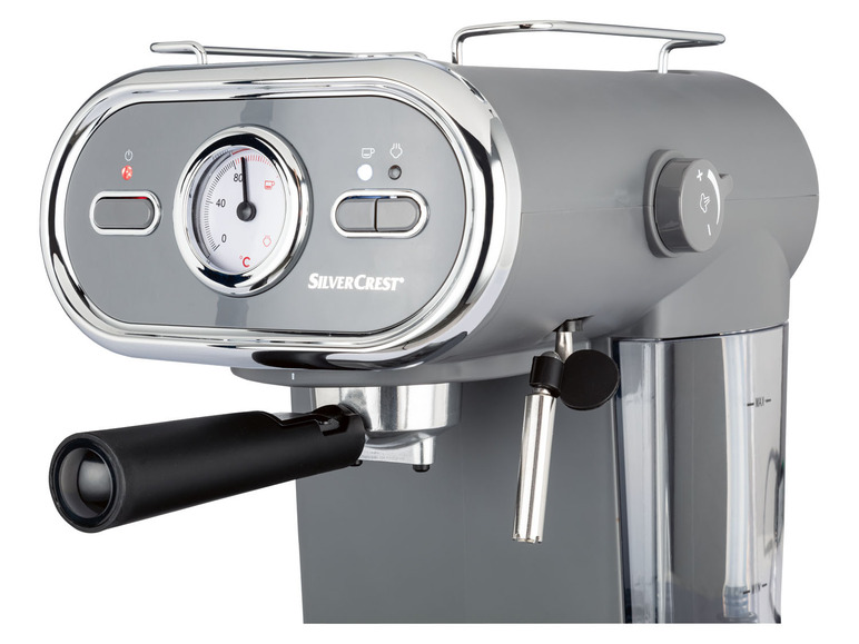 Gehe zu Vollbildansicht: SILVERCREST® Espressomaschine/Siebträger Pastell anthrazit SEM 1100 D3 - Bild 3