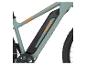 Grünes E-Mountainbike mit integriertem Akku und Schriftzug 