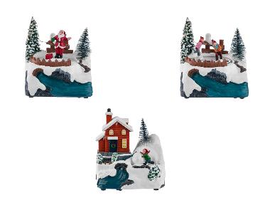 LIVARNO home LED-Weihnachtsdorf mit beweglichen Elementen