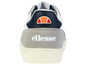 Weiße Ellesse Sneaker mit grauem Wildleder