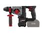 Akku-Bohrhammer mit Zusatzhandgriff und Akku.
