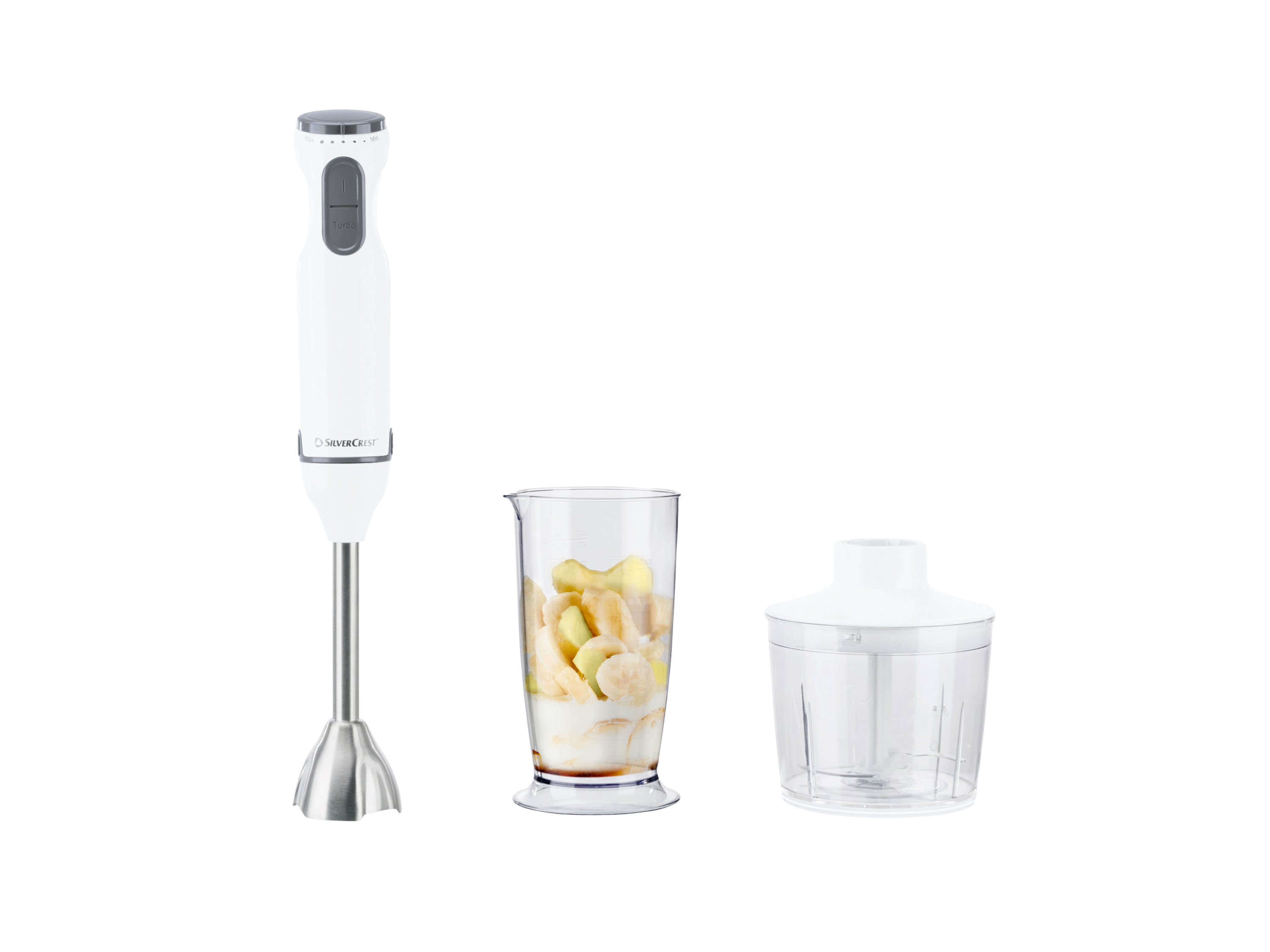 Thumbnail - SILVERCREST® Stabmixer Set Kunststoff 4-tlg. SSMS 600 G7 (Weiß)