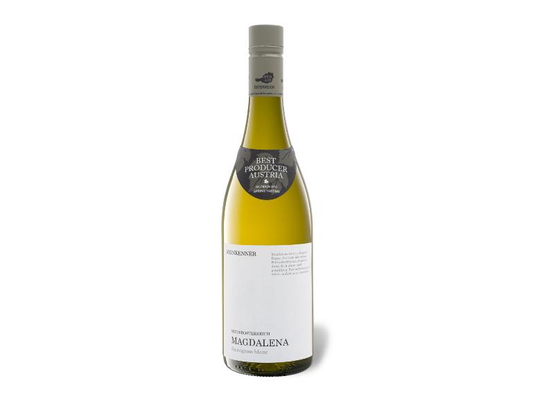 Eine Flasche Weinkenner by Pfaffl Magdalena Sauvignon Blanc Weißwein.