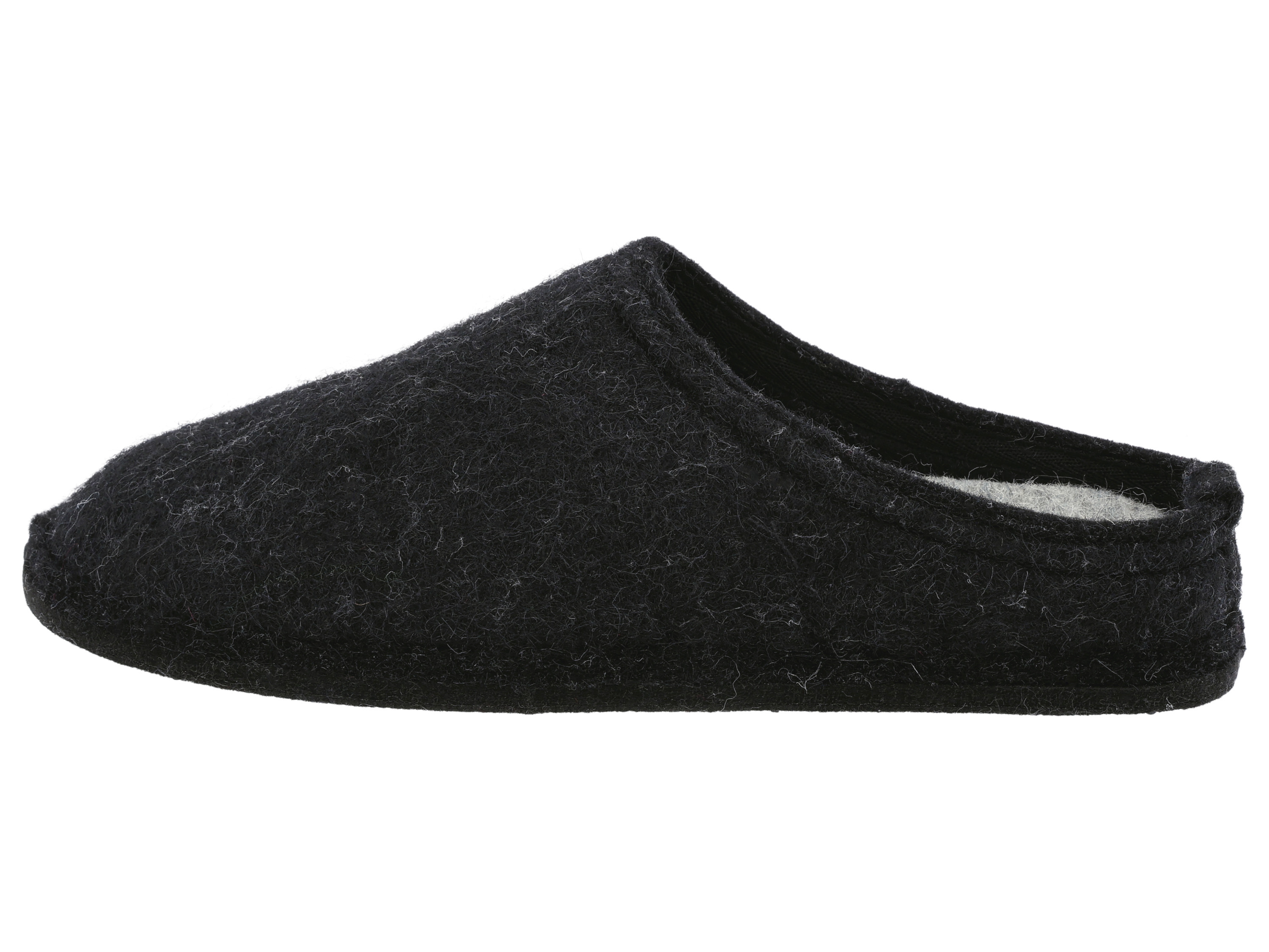 ESMARA MEN Herren Filzhausschuhe (Schwarz, 46) – Bild 3 von 4