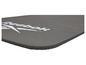 Eine graue Reebok Fitnessmatte mit Rippen.