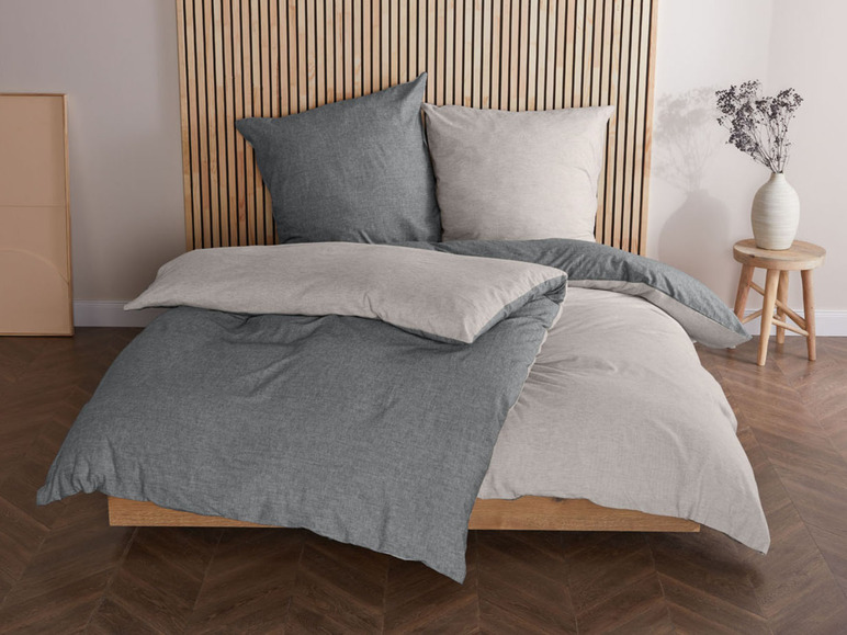 Gehe zu Vollbildansicht: LIVARNO home Winter Chambray Wendebettwäsche, 155 x 220 cm - Bild 11