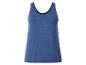 Blaues Damen-Tanktop aus weichem, bequemem Material.