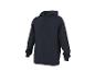 Herren-Hoodie in Marineblau, Dreiviertelansicht.