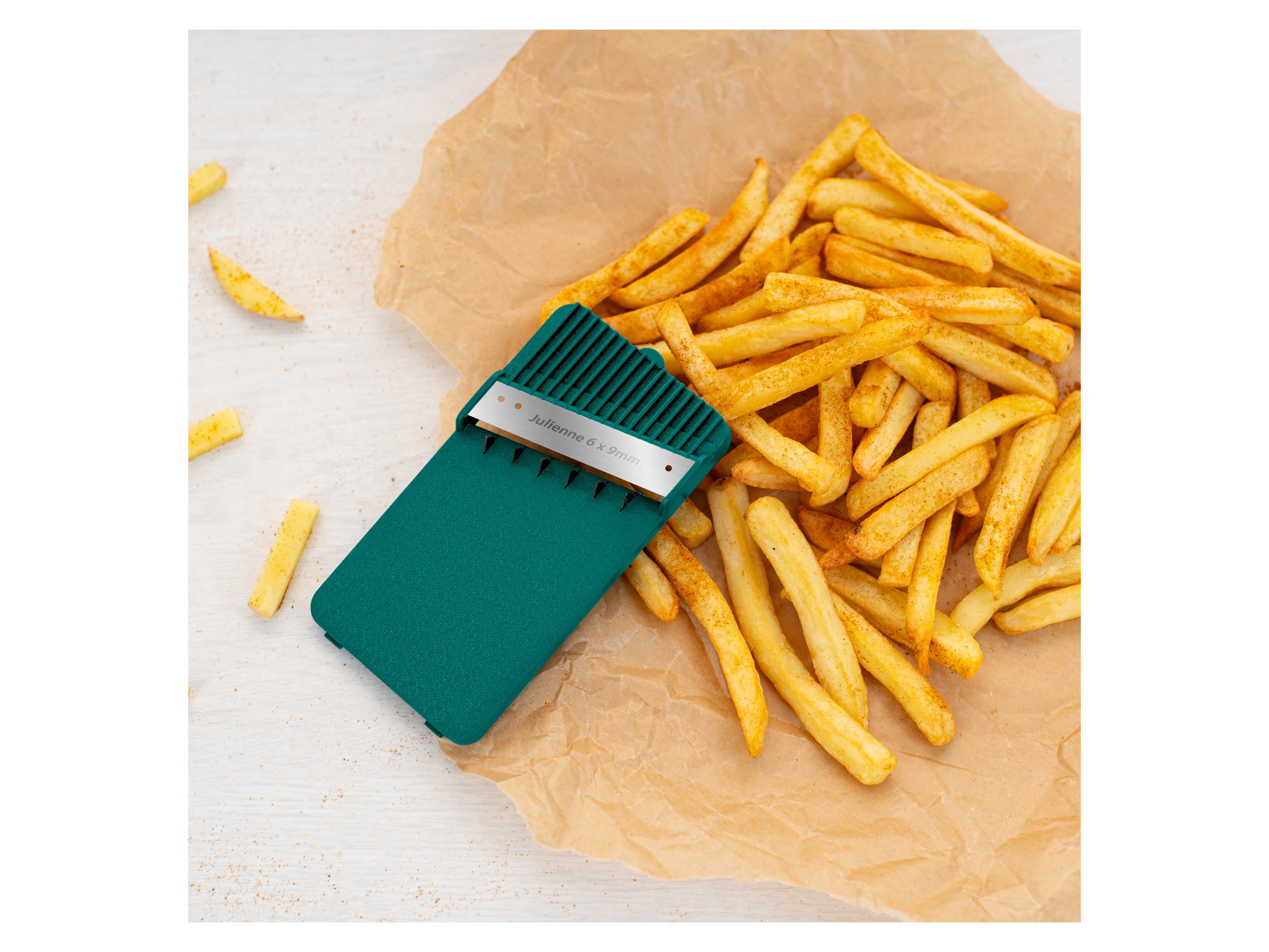 Thumbnail - Genius Nicer Dicer Gemüseschneider »Mando«, 12-teilig