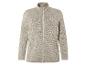Beige Fleecejacke mit Reißverschluss