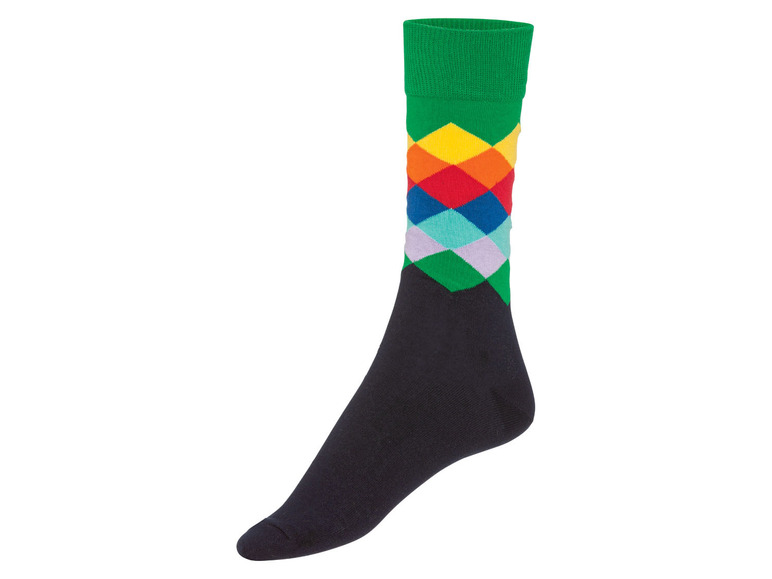 Gehe zu Vollbildansicht: Happy Socks Damen Herren Geschenkebox, 3 Paar Socken, mit Baumwolle - Bild 4