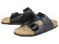 Schwarze Natural Walk Sandalen mit doppelter Schnalle.