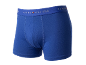 Blaue Herren-Boxershorts mit elastischem Bund.