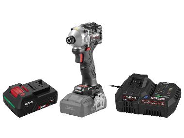 PARKSIDE PERFORMANCE® 20 V Akku-Drehschlagschrauber-Set »PDSSAP 20-Li D3« mit 4 Ah Smart-Akku »PAPP 204 A1« & 12 A Smart-Akku-Ladegerät »PLGS 2012 A1«
