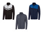 Drei Erma Trainingsjacken in Schwarz, Blau und Grau.