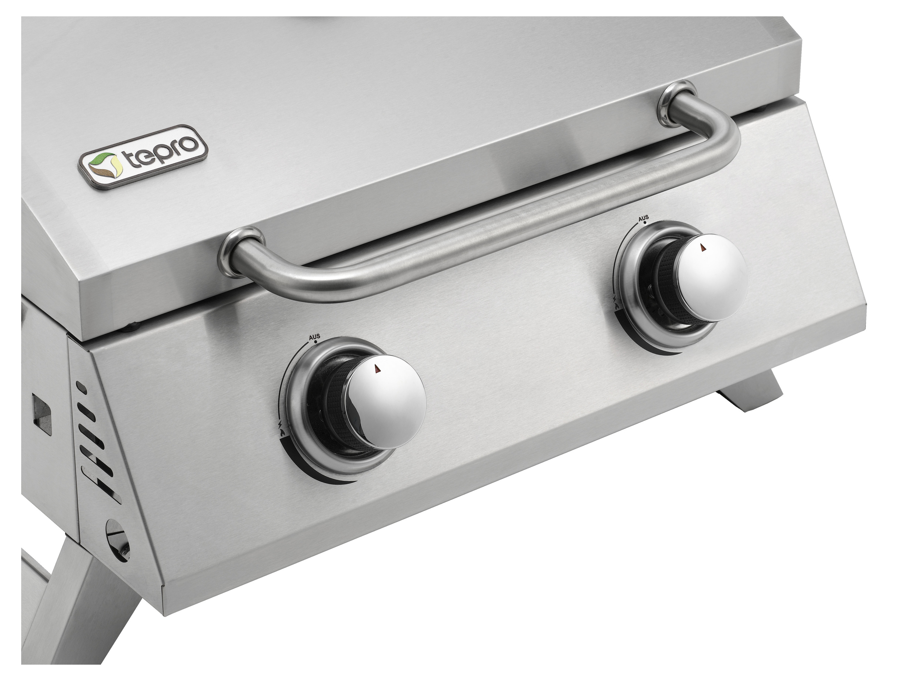 Thumbnail - tepro Tischgasgrill Chicago 2-Brenner Edelstahl ca. 54 x 36 x 45,5 cm (BxHxT)(Achtung LV: OSBE)