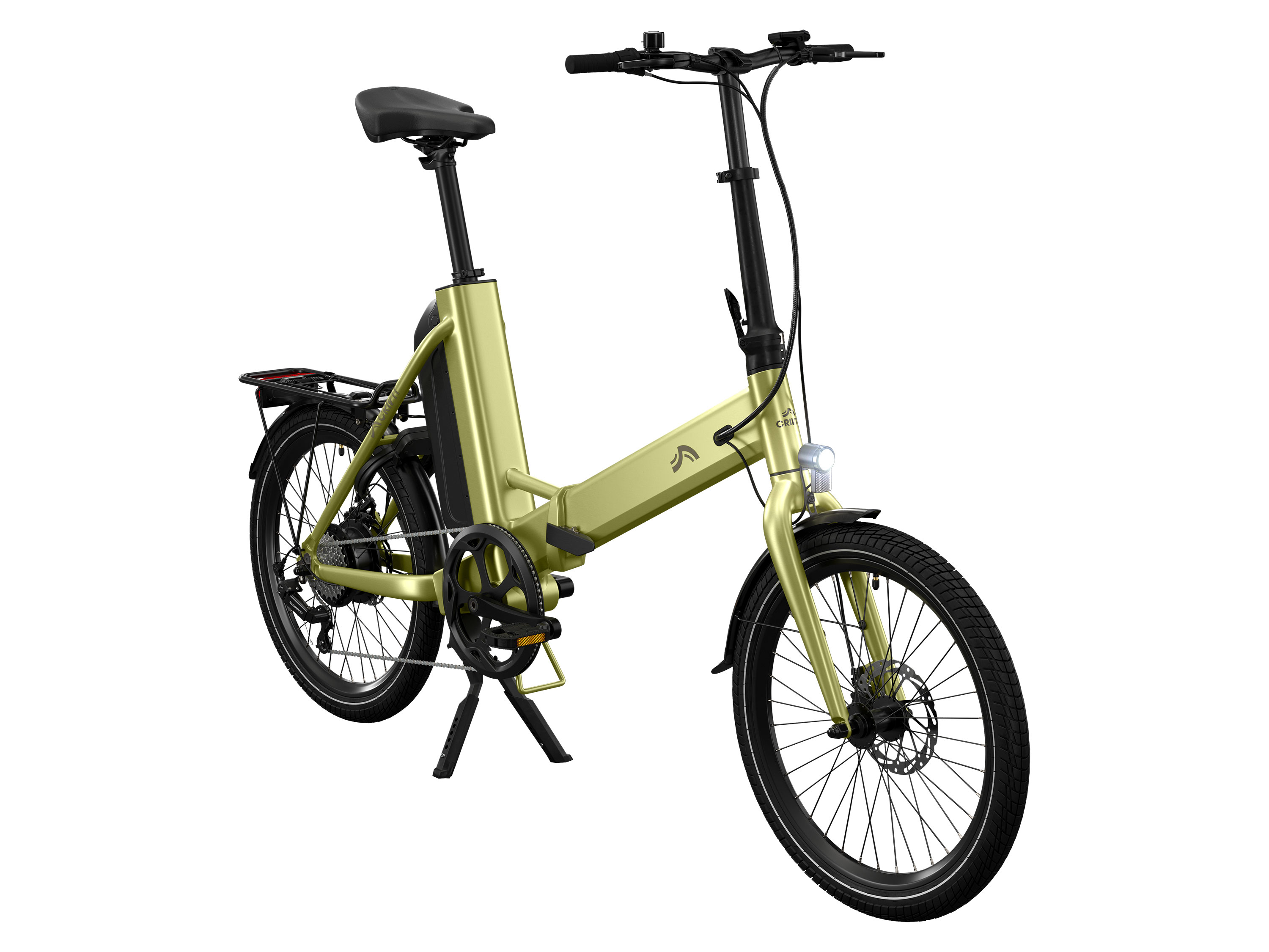 CRIVIT E-Faltrad »530 Wh« (Grün) - Farbe: gruen