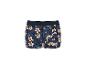 Herren-Boxershorts aus Baumwolle in Marineblau mit tropischem Blumenmuster.