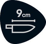 9 cm Klingenlänge