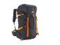 Crivit Wanderrucksack in Schwarz mit orangefarbenen Gurten