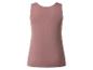 Einfaches staubiges rosa Damen-Tanktop, Rückansicht