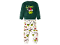 LUPILU® Baby-Set mit grünem Grinch-Fleece-Sweatshirt und gemusterter Hose
