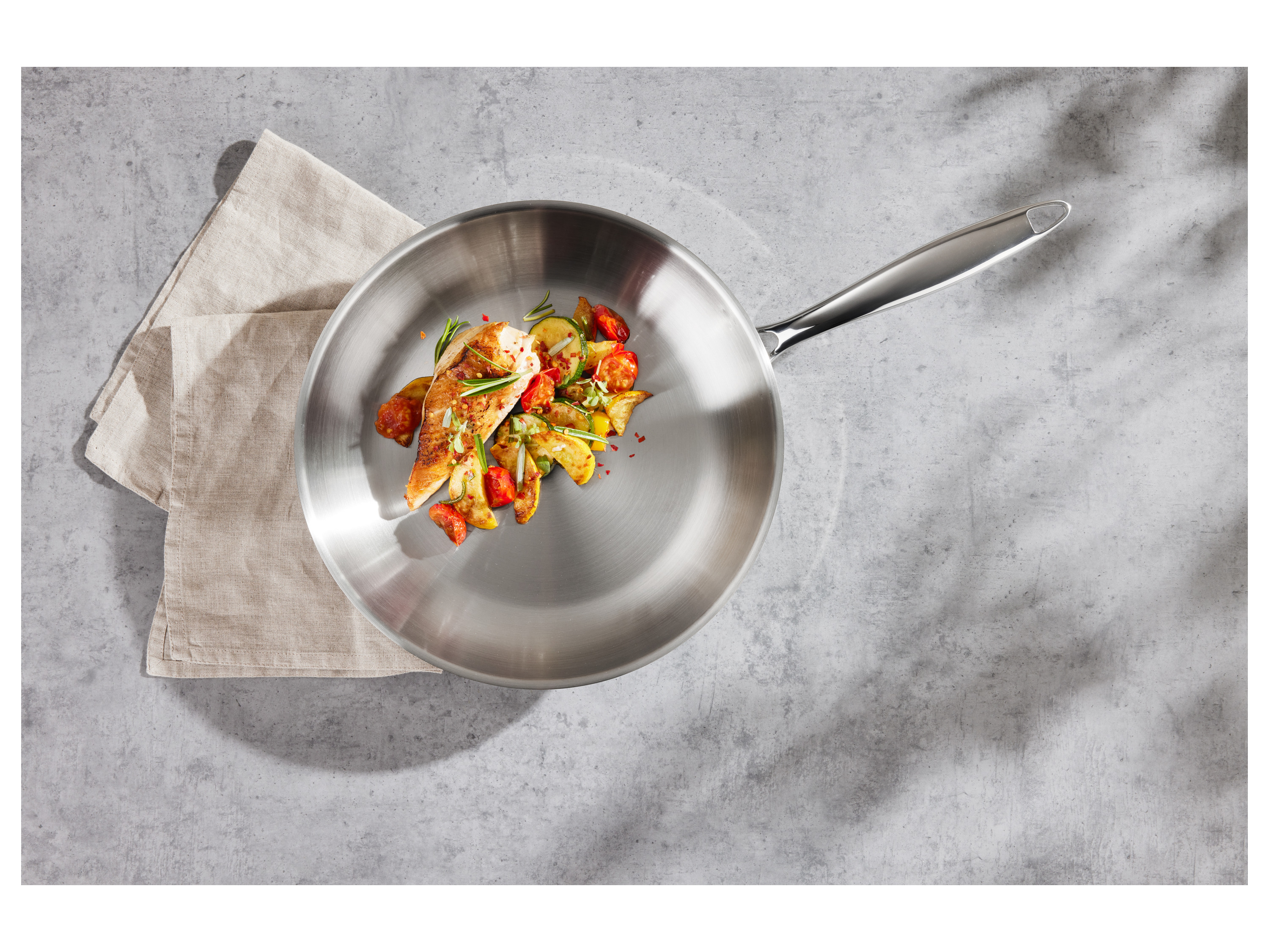 Thumbnail - SILVERCREST® Edelstahlpfanne 28 cm (unbeschichtet)