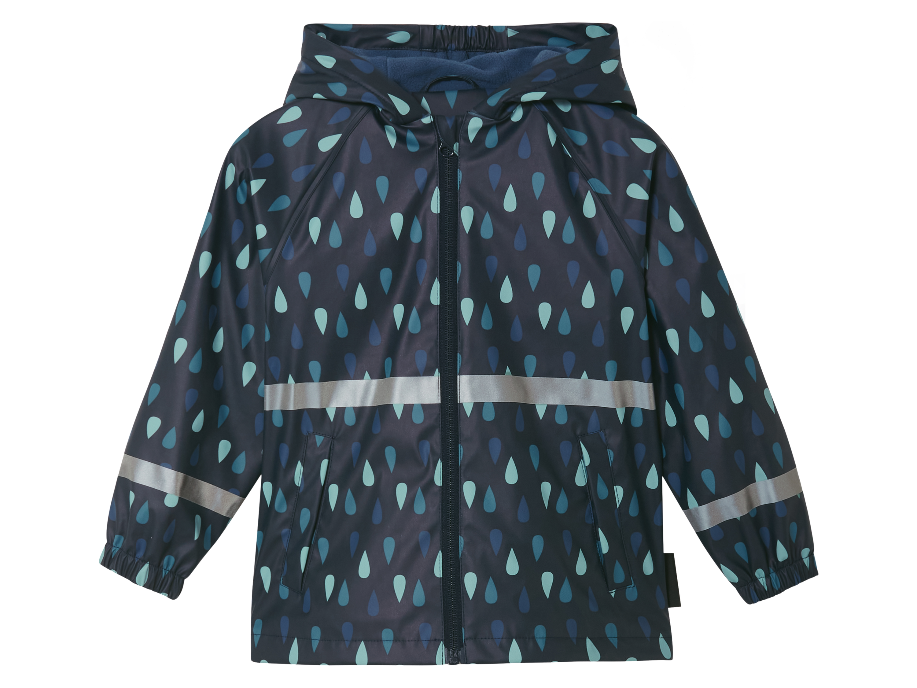 LUPILU® Baby Kleinkinder Matsch- und Buddeljacke, gefüttert (navy/gemustert, 122/128)