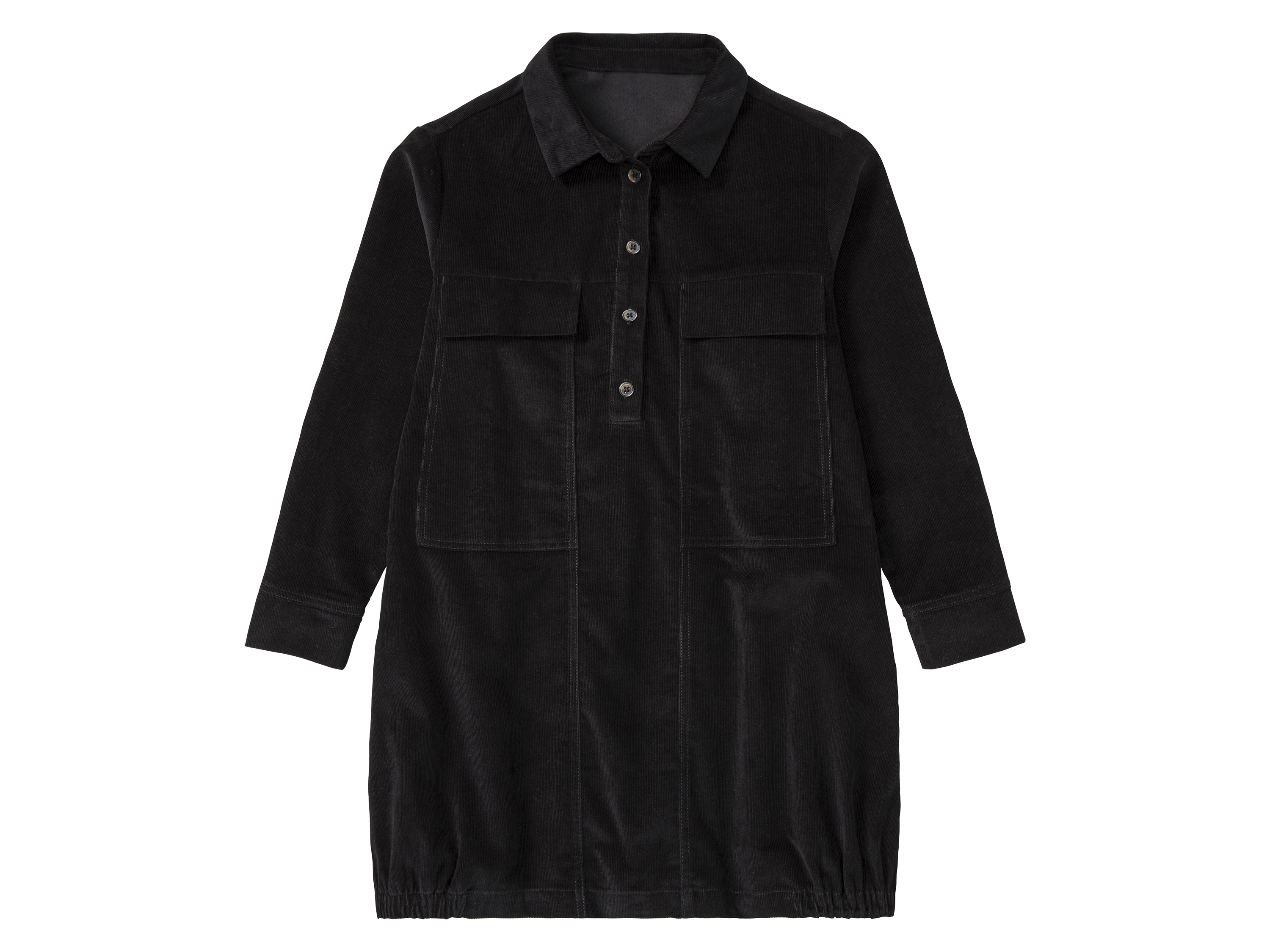 pepperts!® Kinder Mädchen  Kleid Cord (Schwarz, 164) | 04058143025592