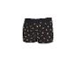 Herren-Boxershorts mit goldenem Brezelmuster auf schwarzem Hintergrund.