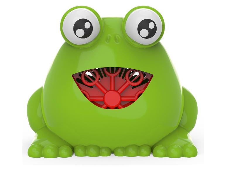Grüner Frosch Seifenblasenmacher.