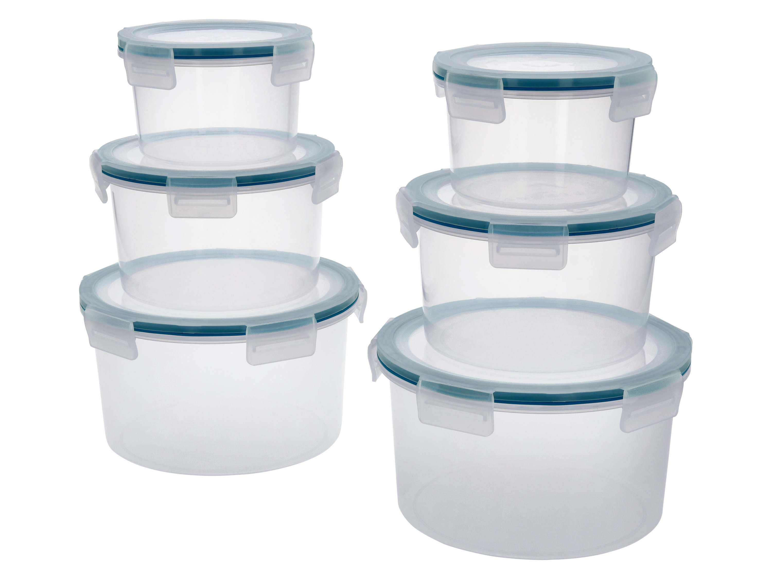 SILVERCREST® Frischhaltedosen-Set, 6 Stück (Rund)