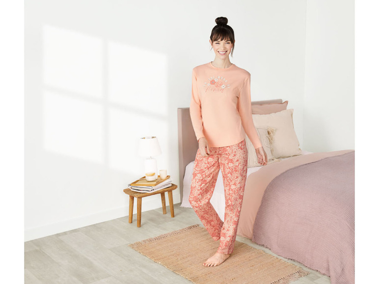 Gehe zu Vollbildansicht: esmara® Damen Pyjama, aus weichem Single-Jersey - Bild 18
