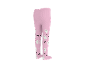 Rosa Baby-Strumpfhose mit Geister- und Fledermausmotiven.