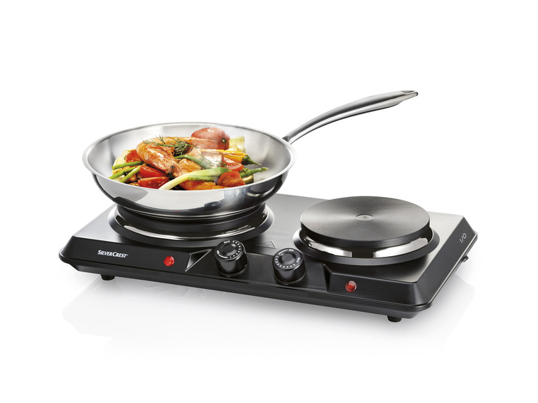 Gehe zu Vollbildansicht: SILVERCREST® KITCHEN TOOLS Doppelkochplatte »SDK 2500 D1«, 2500 W - Bild 3